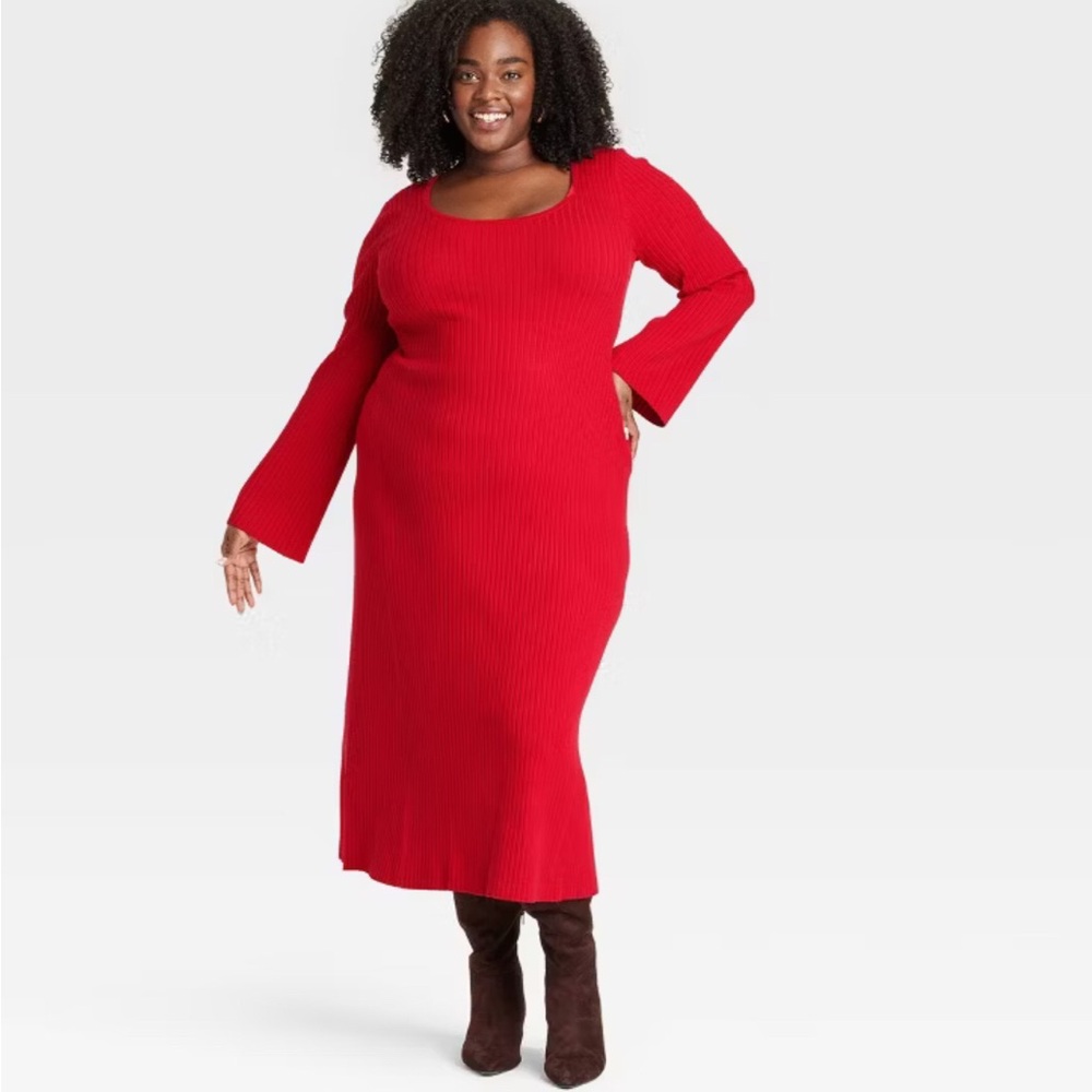 Red Maxi Dress 2X NWOT